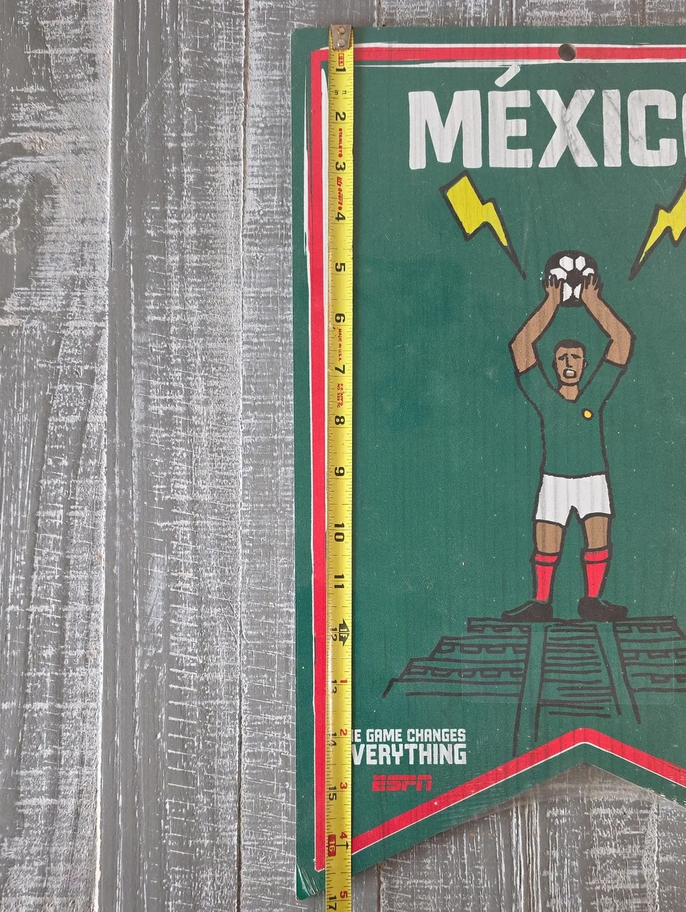 MEXICO World Cup Wood Sign, Retro-Style, ESPN, Wincraft, 2010, El Tri, FIFA